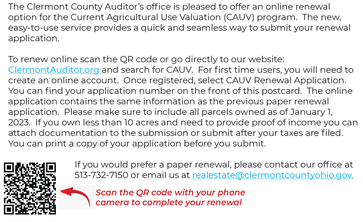 Home clermont county auditor
